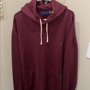 Polo by Ralph Lauren Men's Maroon Hoodie